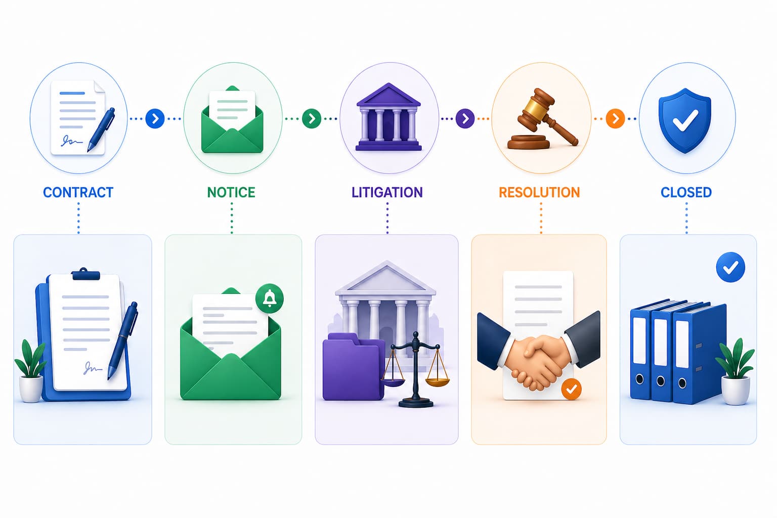 Connect Litigation to Contracts and Notices