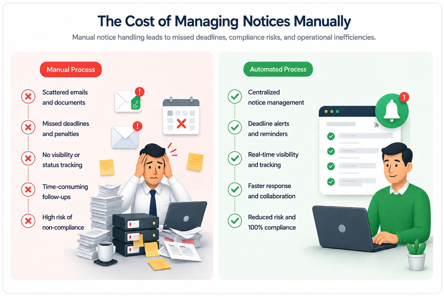 The Cost of Managing Notices Manually