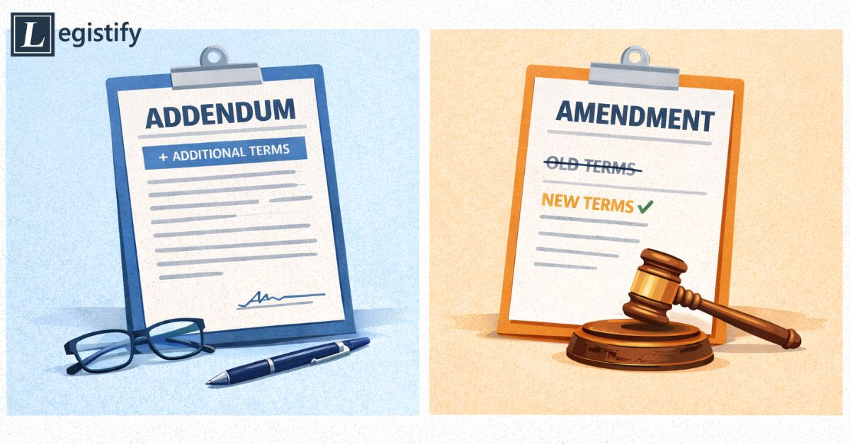 What Is the Difference Between Addendum and Amendment?