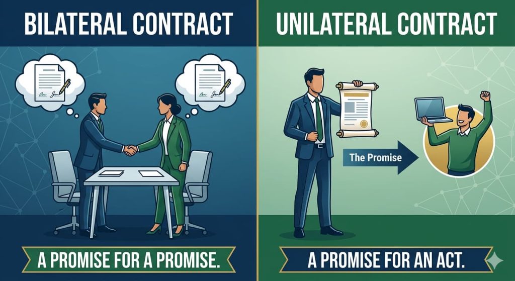 Unilateral Contract vs Bilateral Contract