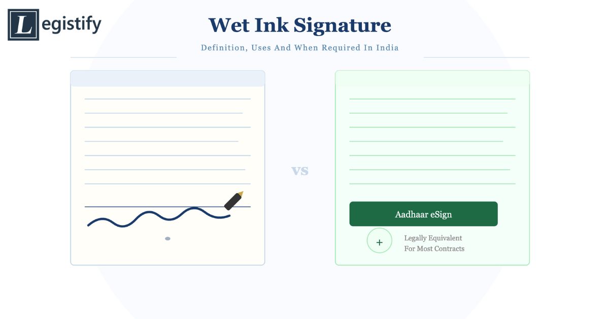 What Is a Wet Ink Signature? Definition, Uses, and When It Is Required in India